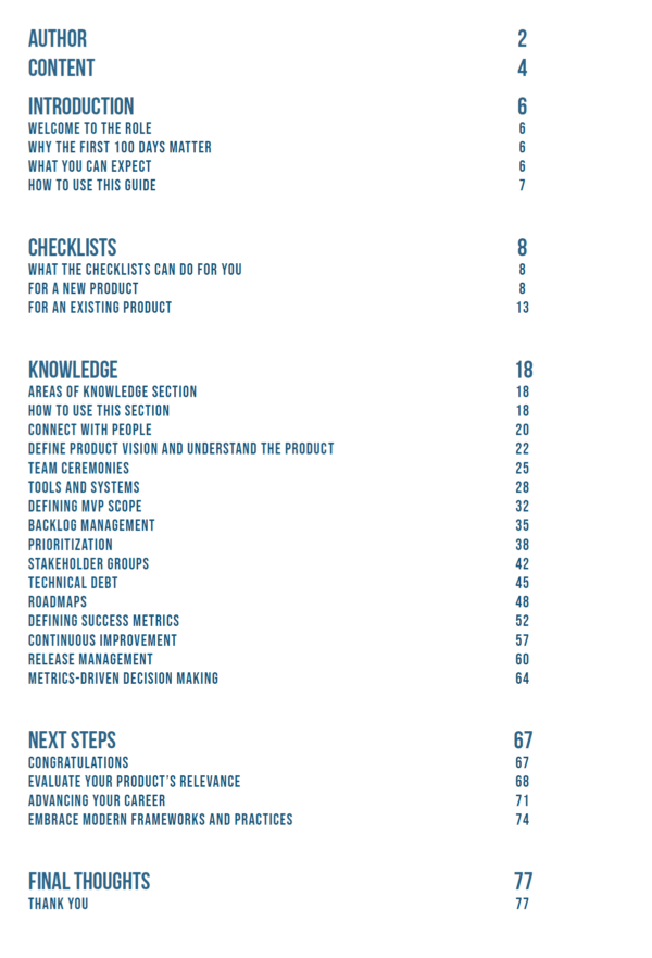 E-Book: Your First 100 Days as a Product Owner - Image 4